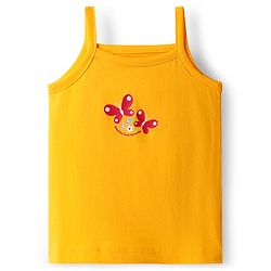Babyhug 100% Cotton Antibacterial Slips With Polka Dots & Floral Print Pack Of 3 -Dark Pink Yellow & Navy Blue