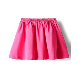 Babyhug Knit Half Sleeves Solid Color Top & Skirt Set with Bow Applique - Dark Pink