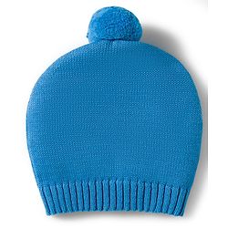 Babyhug Organic Cotton Knitted Full Raglan Sleeves Sweater Set With Tractor Design & Cap - Blue