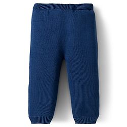 Babyhug Organic Cotton Knit Full Sleeves Sweater Set with Fair Isle Print & Cap - Red & Navy Blue