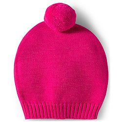 Babyhug Organic Cotton Knitted Full Sleeves Sweater Set With Butterfly Design & Cap - Dark Pink & White