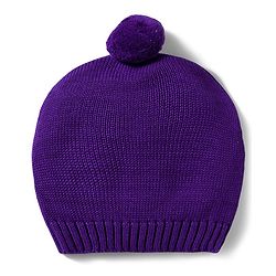 Babyhug Organic Cotton Knitted Full Sleeves Pullover Sweater Set With Horse Design & Cap - Purple & Pink