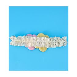 Babyhug Free Size Headbands with Floral Applique Pack of  2 - White