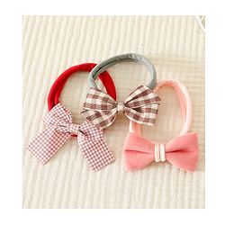 Babyhug Headbands with Bow Applique Pack of 3 - Pink and Red