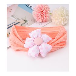 Babyhug Free Size Headband with Floral Applique - Pink