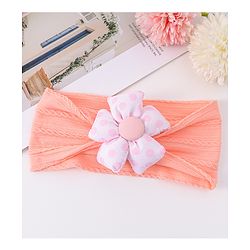 Babyhug Free Size Headband with Floral Applique - Pink