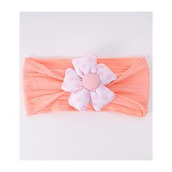 Babyhug Free Size Headband with Floral Applique - Pink