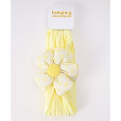 Babyhug Free Size Headband with Floral Applique - Pink