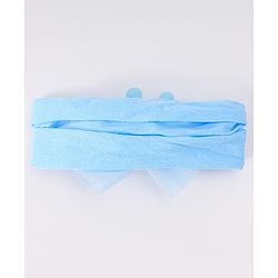 Babyhug Free Size Headbands with Floral Applique - Light Blue