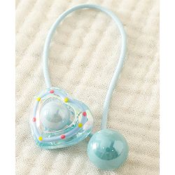 Babyhug Free Size Rubber Band With Heart Applique - Light Blue