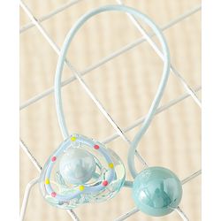 Babyhug Free Size Rubber Band With Heart Applique - Light Blue