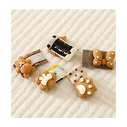 Babyhug Free Size Hair Clips Pack Of 5 - Multi Colour