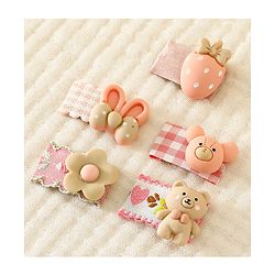 Babyhug Free Size Hair Clips Pack Of 5 - Multi Colour