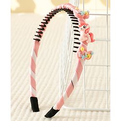 Babyhug Hair Band With Unicorn Applique - Pink
