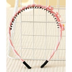 Babyhug Hair Band With Unicorn Applique - Pink