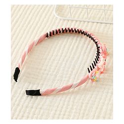 Babyhug Hair Band With Unicorn Applique - Pink