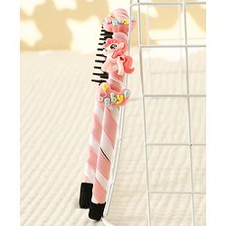 Babyhug Hair Band With Unicorn Applique - Pink
