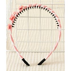 Babyhug Hair Band With Unicorn Applique - Pink