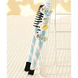 Babyhug Hair Band With Unicorn Applique - Pink