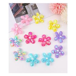 Babyhug Headbands with Floral and Pearl Applique Free Size Pack of 4 - Multicolor main image 1