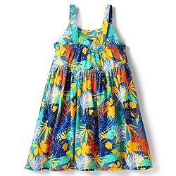 Babyhug 100% Cotton Knit Frock & Full Sleeves Jacket With Floral Print - Blue