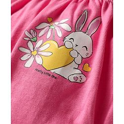 Babyhug 100% Cotton Antibacterial Bloomers With Hearts & Animal Print Pack Of 3 - Yellow White & Dark Pink