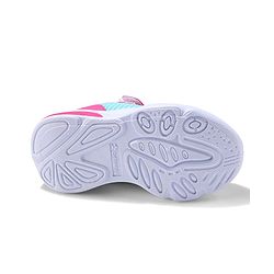 Cute Walk by Babyhug Sneaker with Velcro Closure & Star Patch - Fuchsia & Light Blue