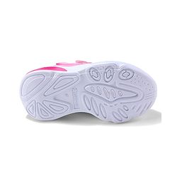 Cute Walk by Babyhug Velcro Closure Sneaker Shoes With Heart Applique & Lace Detailing - Fuchsia