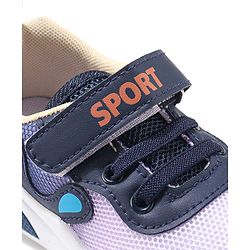 Cute Walk by Babyhug Velcro Closure Sneaker Shoes With Lace Detailing - Pink