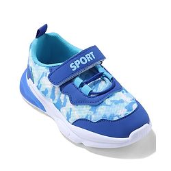 Cute Walk by Babyhug Sneaker with Velcro Closure & Camouflage Print - Blue