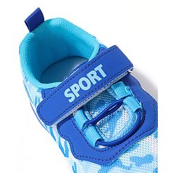 Cute Walk by Babyhug Sneaker with Velcro Closure & Camouflage Print - Blue