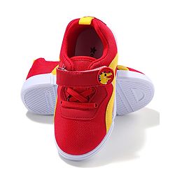 Cute Walk by Babyhug Velcro Closure Sneaker Shoes With Dino Applique - Red