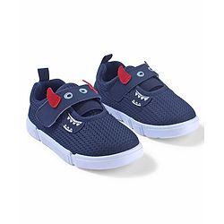 Cute Walk by Babyhug Sneaker Shoes Velcro Closure - Navy Blue