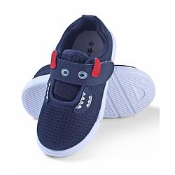 Cute Walk by Babyhug Sneaker Shoes Velcro Closure - Navy Blue