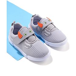 Cute Walk by Babyhug Sneaker Shoes Velcro Closure - Grey