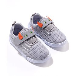 Cute Walk by Babyhug Sneaker Shoes Velcro Closure - Grey