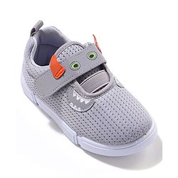 Cute Walk by Babyhug Sneaker Shoes Velcro Closure - Grey