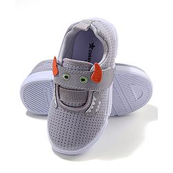 Cute Walk by Babyhug Sneaker Shoes Velcro Closure - Grey