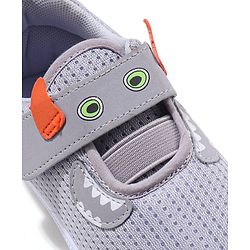 Cute Walk by Babyhug Sneaker Shoes Velcro Closure - Grey