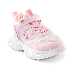 Cute Walk by Babyhug Velcro Closure Sneaker Shoes With Lace Detailing - Pink