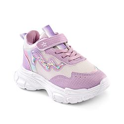 Cute Walk by Babyhug Velcro Closure Sneaker Shoes With Lace Detailing - Pink