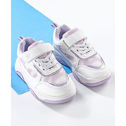 Cute Walk by Babyhug Velcro Closure Sneaker Shoes - Purple