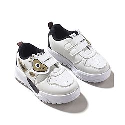 Cute Walk by Babyhug Sneaker with Velcro Closure & Animal Print - Grey