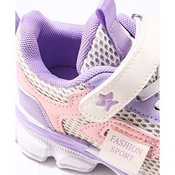 Cute Walk by Babyhug Sneaker with Velcro Closure - Purple