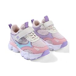 Cute Walk By Babyhug Velcro Closure Sneakers With Lace Detailing - Pink