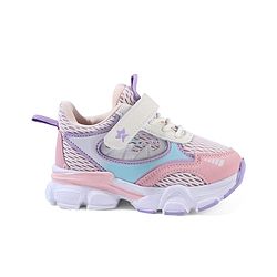 Cute Walk By Babyhug Velcro Closure Sneakers With Lace Detailing - Pink