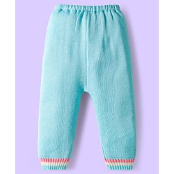 Babyhug Knit Full Sleeves Sweater Set with Cable Knit Design - Light Blue