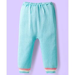 Babyhug Knit Full Sleeves Sweater Set with Cable Knit Design - Light Blue