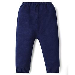 Babyhug Knit Full Sleeves Pullover Sweater Set with Animal Design - Red