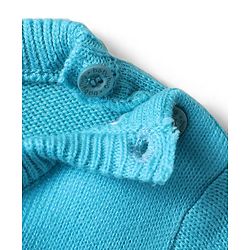 Babyhug Knitted Full Sleeves Sweater Set with Bunny Design - Pink & Light Blue